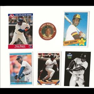 Tony Gwynn Padres 88 92 85 93 Score 7-11 3D Topps Donruss Post Lot San Diego
